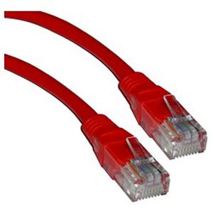 Cable de red ethernet Cat. 5e UTP de 1,5 m de color rojo