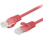 Cable de red ethernet Cat. 5e UTP de 0,25 m de color rojo PCU5-10CC-0025-R - RL20000 - 01