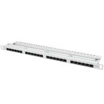 Patch panel 19" blanco de 24 RJ45 Cat.5E UTP 0.5U Lanberg PPU5-0024-S - RD10900 - 06