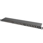 Patch panel 19" de 24 RJ45 Cat.6 FTP 0.5U Lanberg PPS6-0024-B - RD11300 - 05