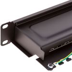 Patch panel rack 24 RJ45 Cat.6A FTP 1U negro con peine para gestión de cables - RD04600 - 06