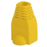 Cubierta de goma Lanberg para conector RJ45 de color amarillo Pack de 100uds - RP15400 - 03