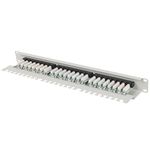 Patch panel 19" blanco de 24 RJ45 CAT.6a UTP 1U Lanberg - RD14800 - 03
