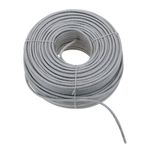 Bobina de cable de red ethernet Cat. 5e UTP de 100 m flexible de color gris - LM00300 - 03
