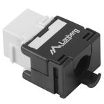 Conexión LSA hembra a hembra de Lanberg KSUA-2000 en color negro y blanco con RJ-45 Plano CAT.6A - RC16200 - 01