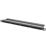 Patch panel 19" de 24 RJ45 Cat.5E UTP 0.5U Lanberg PPU5-0024-B - RD10800 - 06