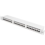 Patch panel 19" blanco de 24 RJ45 CAT.6 FTP 1U Lanberg PPS6-1024-S - RD12200 - 03