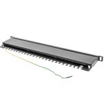 Patch panel 19" de 24 RJ45 Cat.6 FTP 0.5U Lanberg PPS6-0024-B - RD11300 - 03
