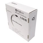 Bobina de cable de red ethernet Cat. 6 FTP CCA de 100 m rígido de color blanco - LQ05400 - 02