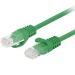 Cable de red ethernet Cat. 6 UTP de 0,25 m de color verde PCU6-10CC-0025-G - RJ12100 - 01