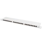 Patch panel 19" blanco de 24 RJ45 Cat.6 FTP 0.5U Lanberg PPS6-0024-S - RD11400 - 05