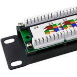 Patch panel de 24 RJ45 Cat.5e UTP 1U negro - RC04100 - 03