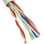 Bobina de cable de red ethernet Cat. 5e UTP de 305 m flexible de color gris - LM00400 - 02