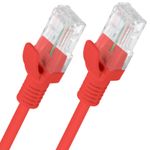 Cable de red ethernet Cat. 6 UTP de 10 m de color rojo fluke tested PCU6-10CC-1000-R - RU18800 - 05