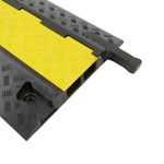 Pasacables de suelo para protección de cables eléctricos de 2 vías 98x44cm negro - BT01200 - 04