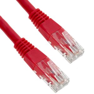 Cable de red ethernet Cat. 6 UTP de 15 m de color rojo
