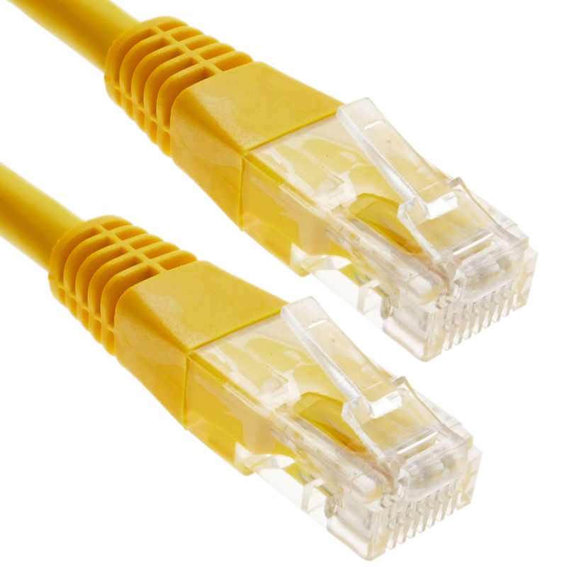 Cable de red ethernet Cat. 6 UTP de 1 m de color amarillo - RJ03300 - 01
