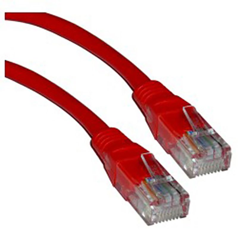Cable de red ethernet Cat. 5e UTP de 1,5 m de color rojo - RL00600 - 01