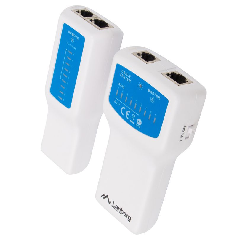 Comprobador de cables de red Lanberg NT-0402 para RJ45 y RJ11 - CT10100 - 01