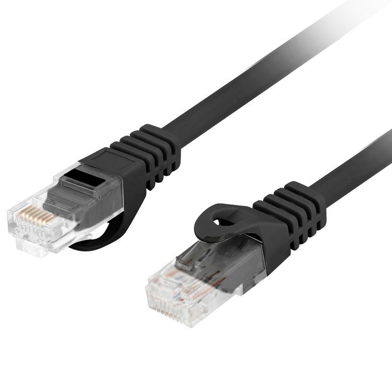 Cable de red ethernet Cat. 6 UTP de 0,25 m de color negro PCU6-10CU-0025-BK - RU13900 - 01