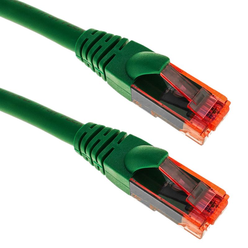 Cable de red ethernet Cat. 6a UTP de 0,25 m de color verde ultra flexible - LJ12000 - 01
