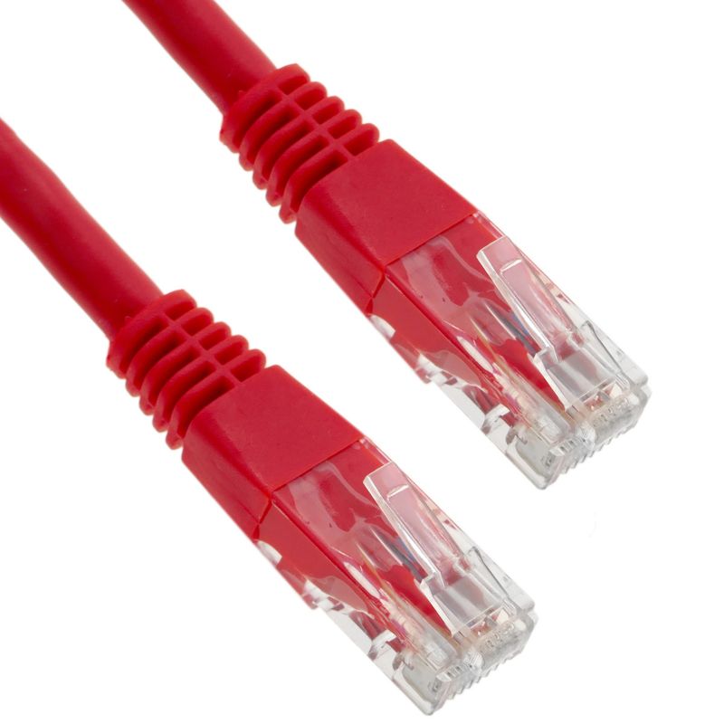 Cable de red ethernet Cat. 6 UTP de 10 m de color rojo - RJ00800 - 01