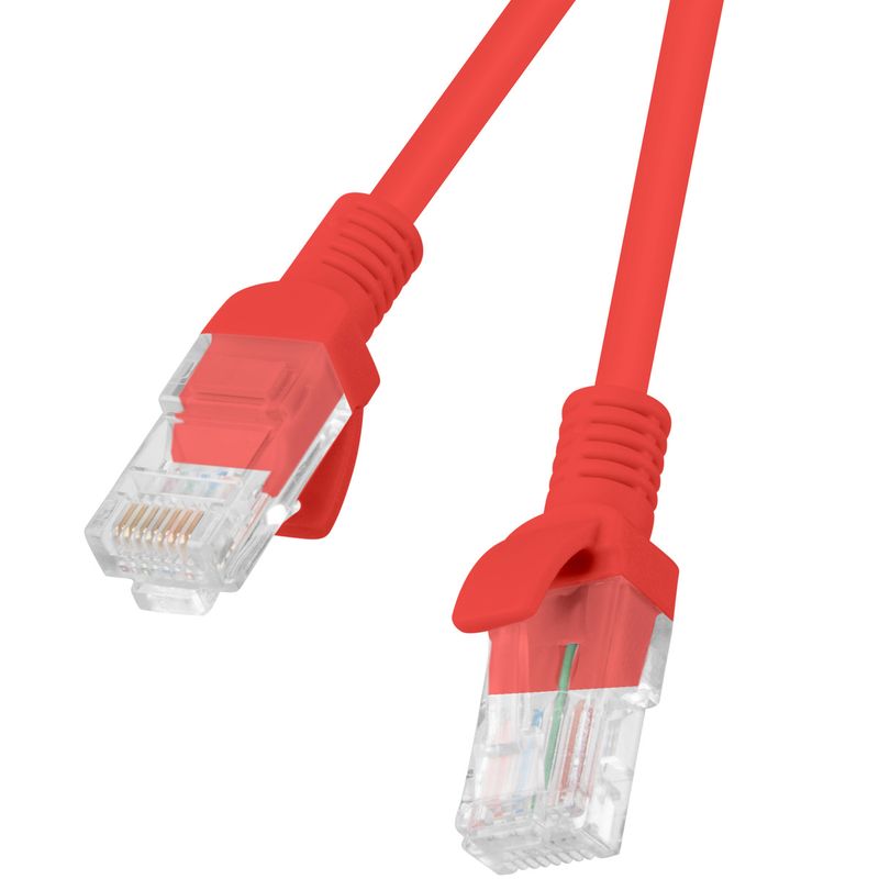 Cable de red ethernet Cat. 6 UTP de 2 m de color rojo PCU6-10CC-0200-R - RJ10400 - 01