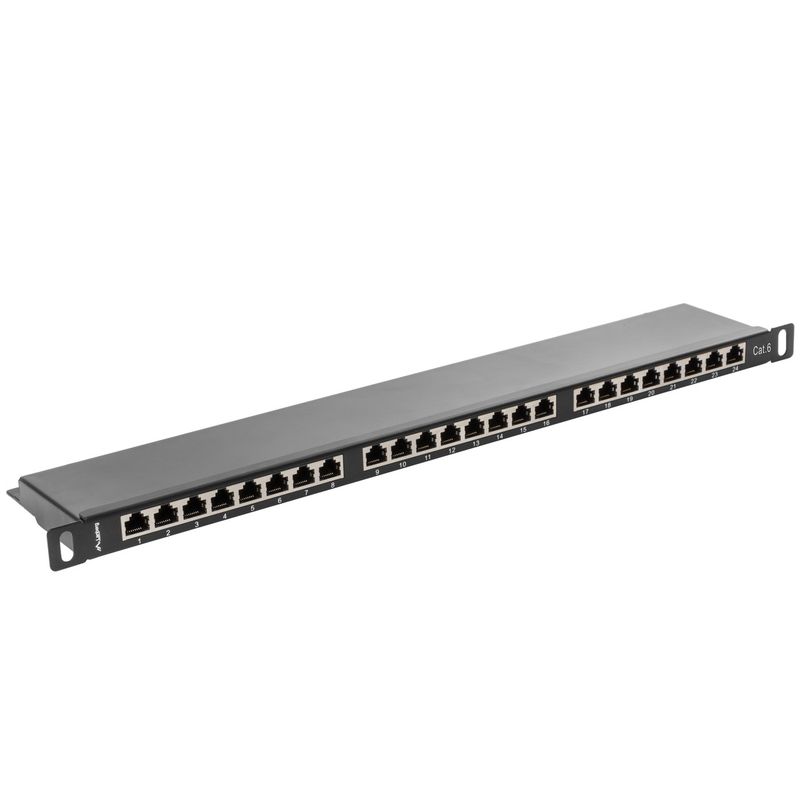 Patch panel 19" de 24 RJ45 Cat.6 FTP 0.5U Lanberg PPS6-0024-B - RD11300 - 01