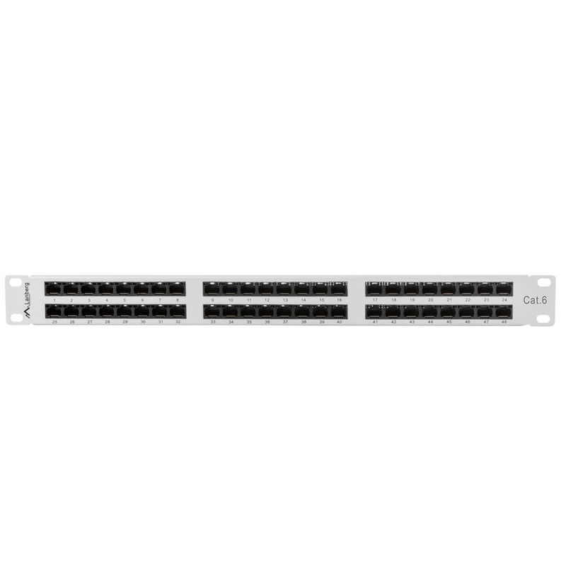 Patch panel 19" blanco de 48 RJ45 CAT.6 UTP 1U Lanberg PPU6-1048-S - RD13200 - 01