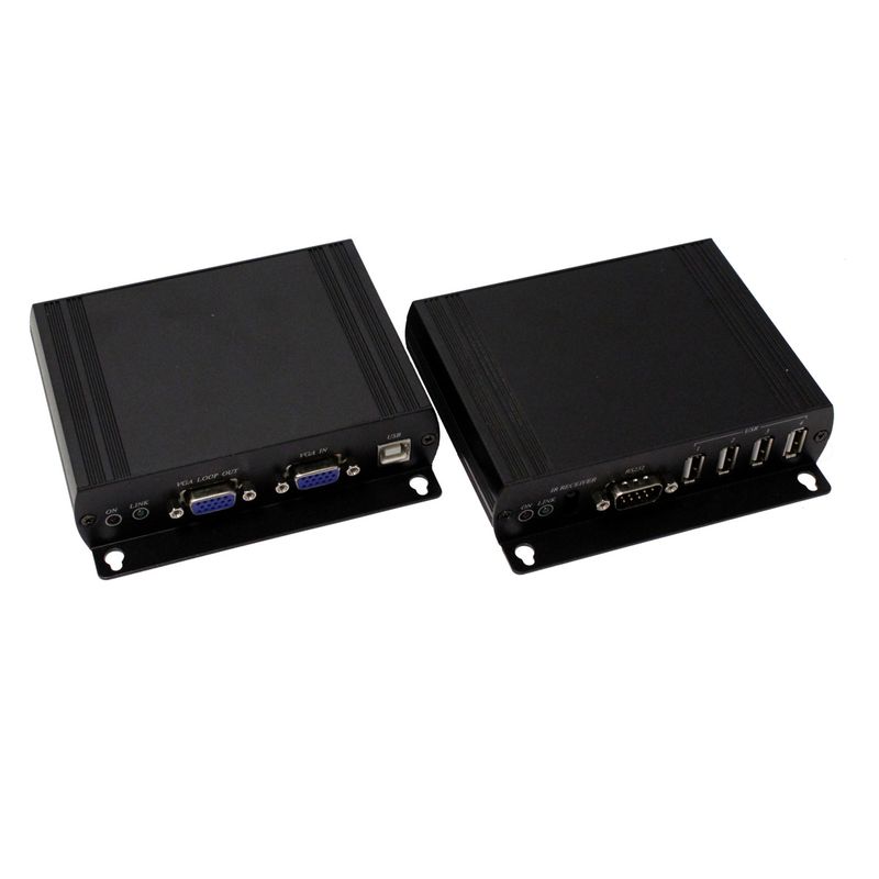 Extensor de VGA AUDIO USB RS232 IR por cable UTP Cat.5e y Cat.6 - TO04100 - 01